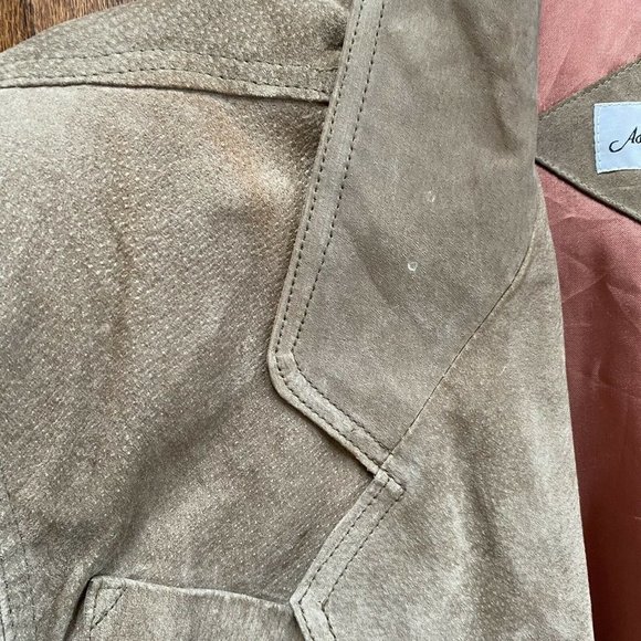 Vintage Adam Douglass Jacket Suede 80s Blazer Retro Shoulder Pads Women’s Small - Picture 3 of 12